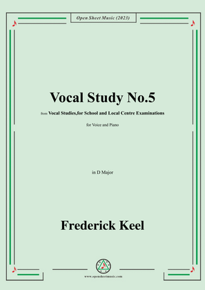 Keel-Vocal Study No.5,in D Major