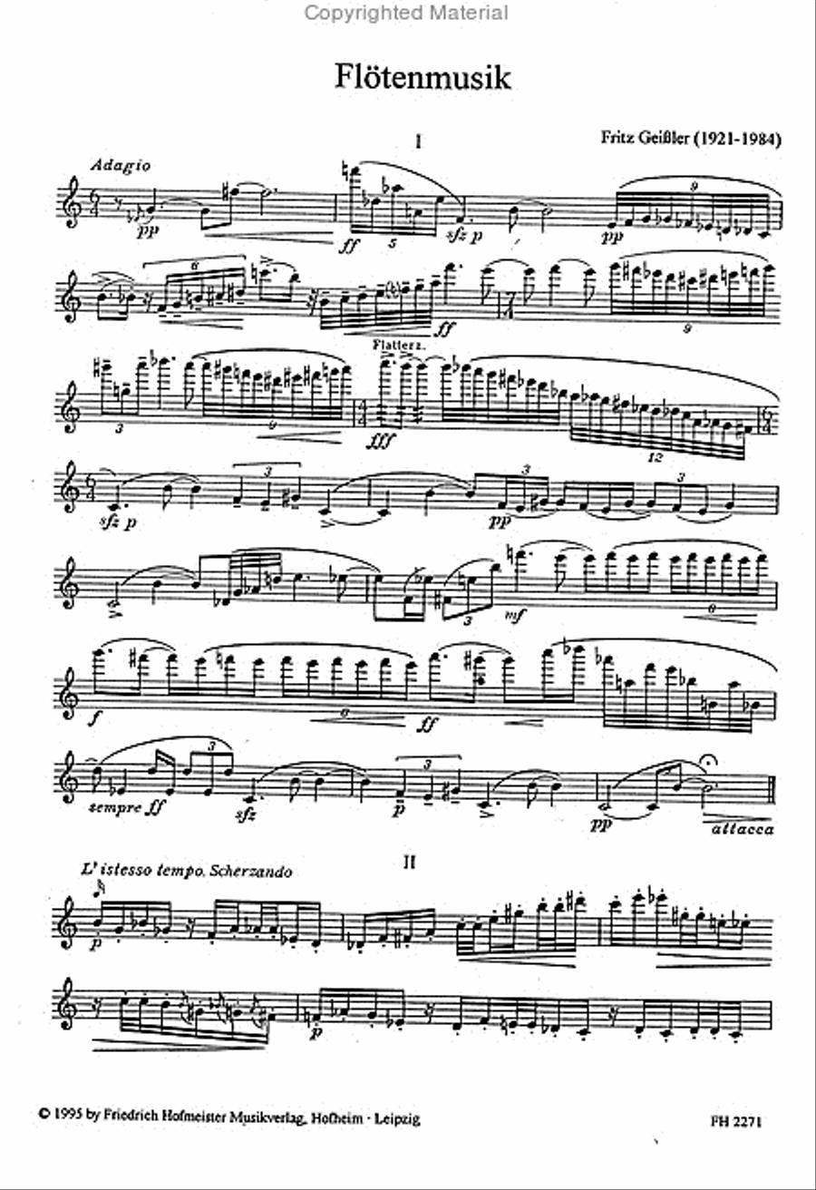 Flötenmusik Flötenmusik Flute Solo scores gallery preview page 2