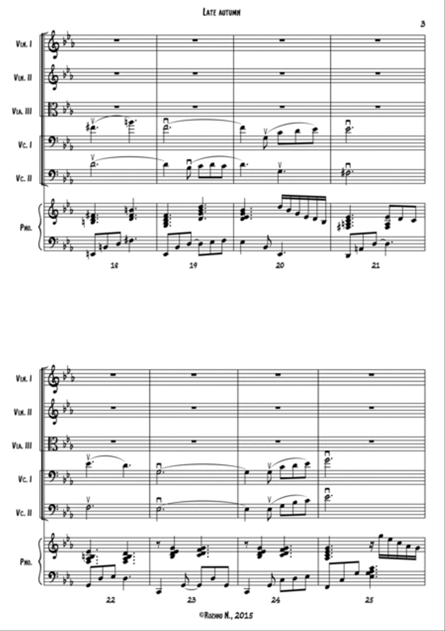 Late Autumn Set of Parts scores gallery preview page 4