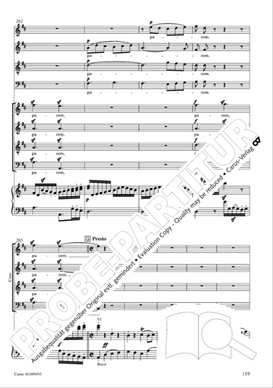 Missa solemnis Missa solemnis 4-Part scores gallery preview page 120