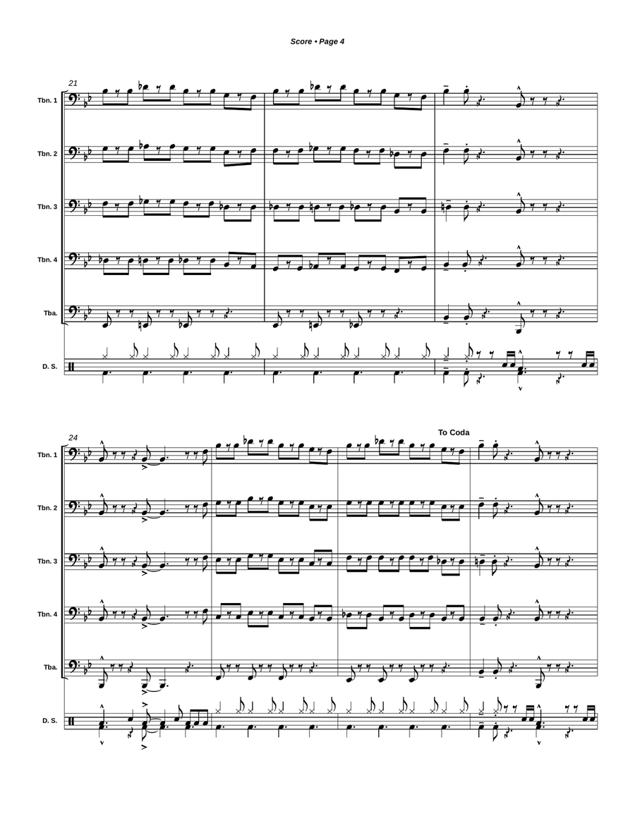 Night Train Small Ensemble scores gallery preview page 6