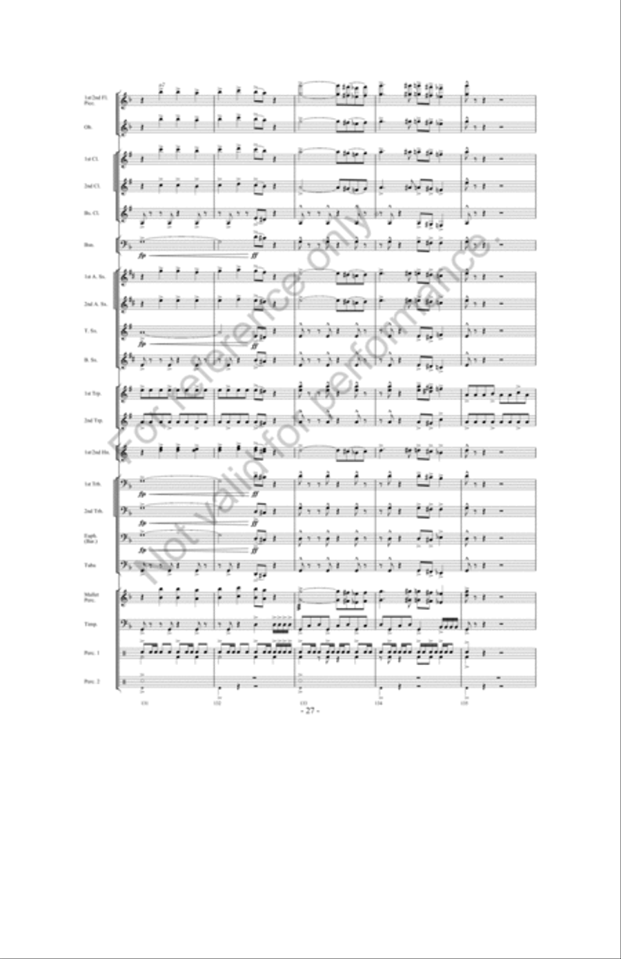 Zeus: King Of The Gods Concert Band scores gallery preview page 26