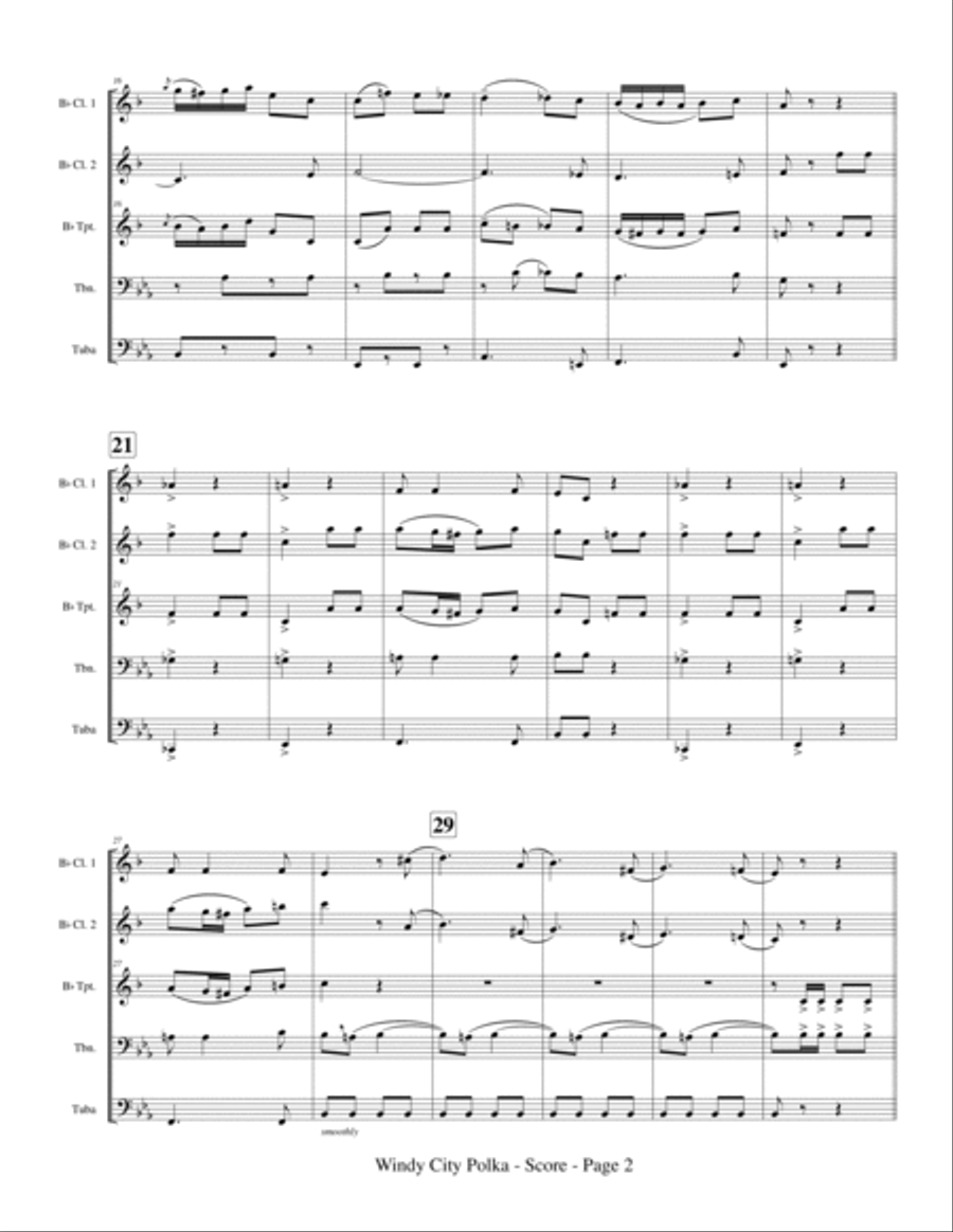 Windy City Polka Clarinet scores gallery preview page 4