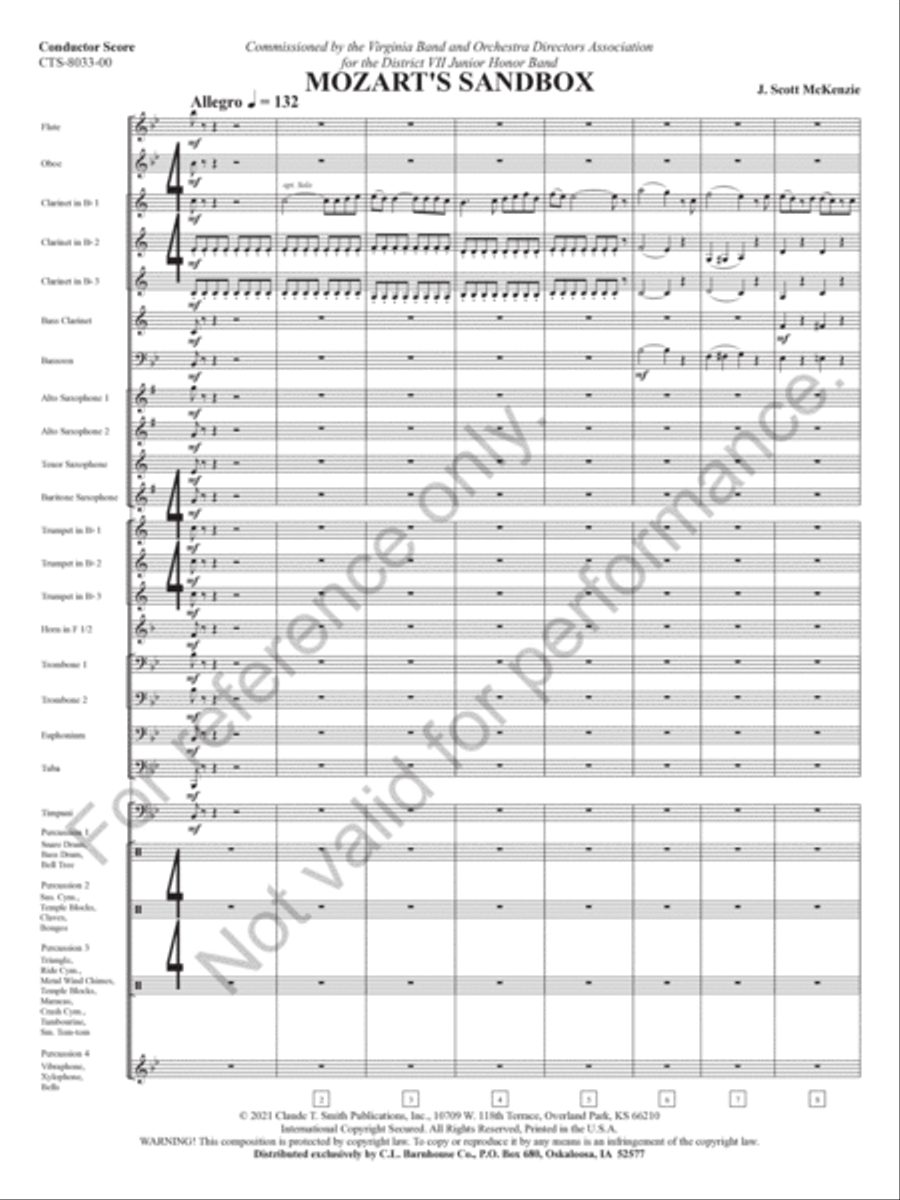 Mozart's Sandbox Mozart's Sandbox Concert Band scores gallery preview page 4