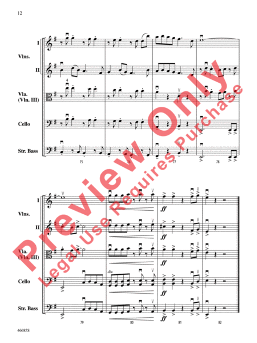 L'improviste Vignette String Orchestra scores gallery preview page 13