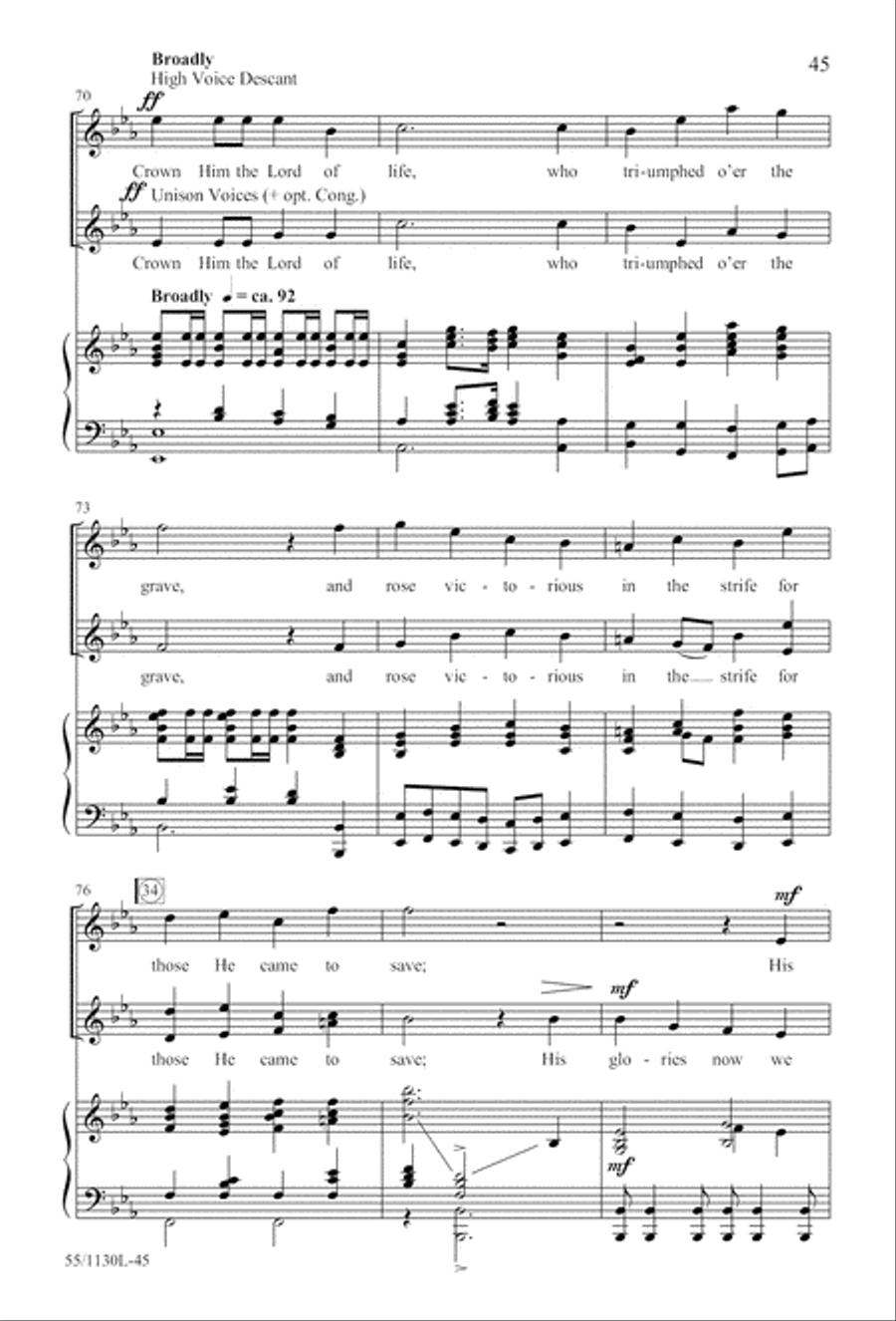 Journey to the Cross 3-Part scores gallery preview page 46