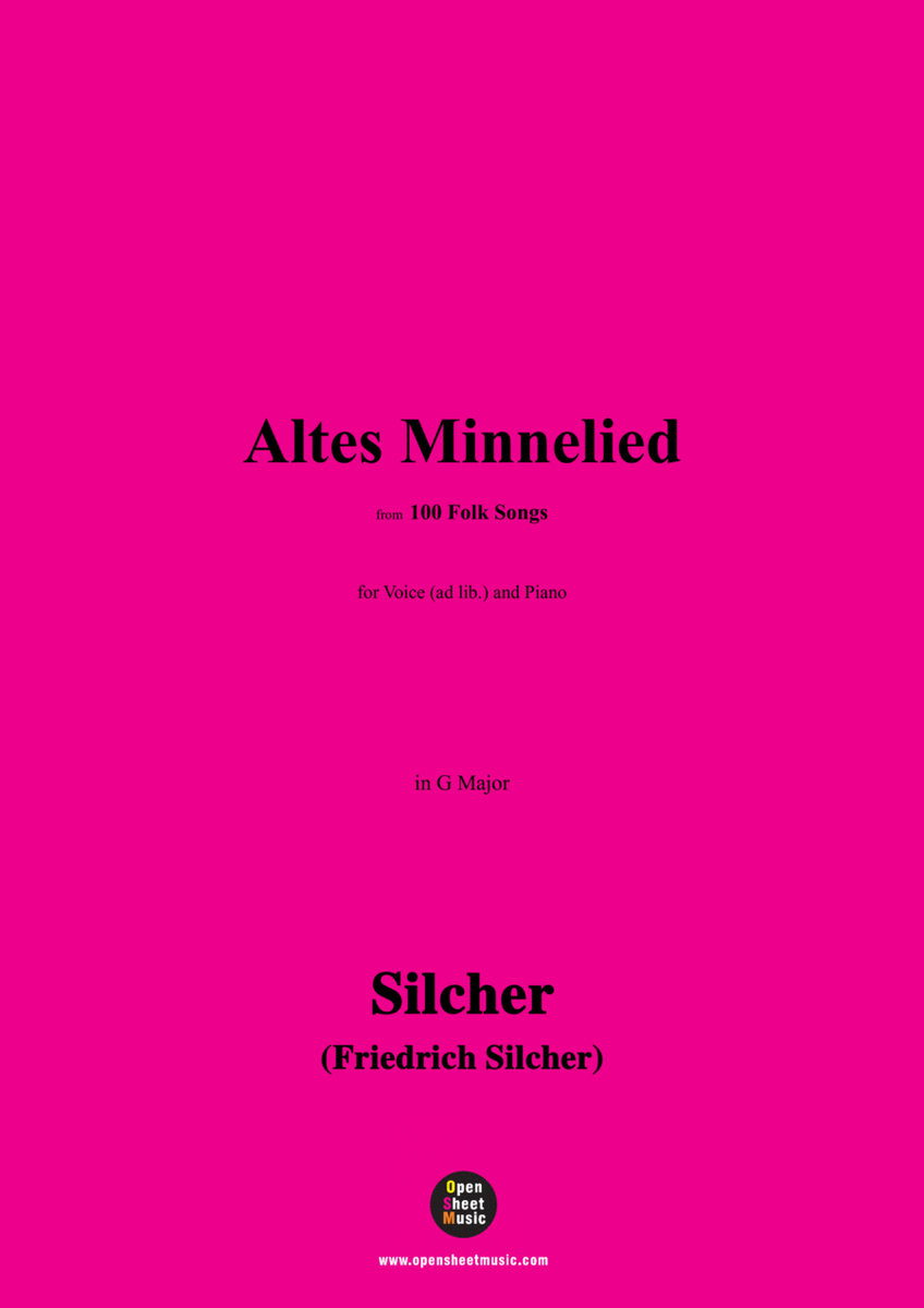Silcher-Altes Minnelied,for Voice(ad lib.) and Piano image number null