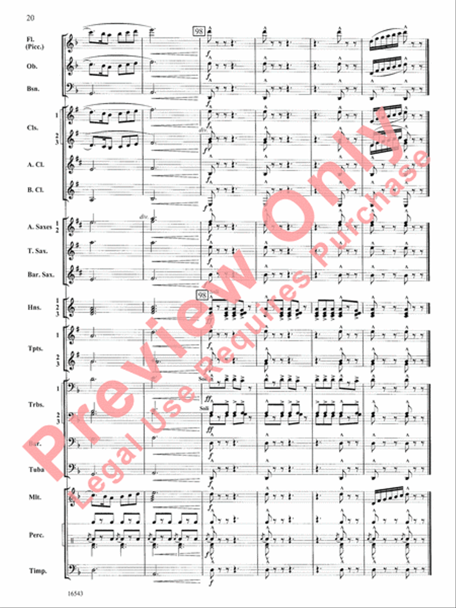 The Emerald Isle Concert Band scores gallery preview page 21