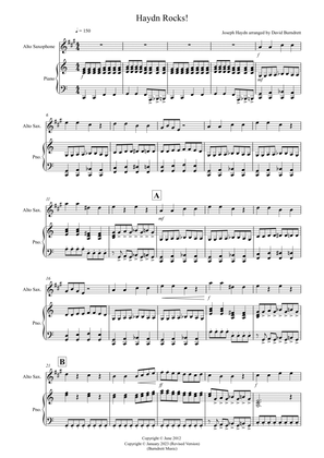 Haydn Rocks! for Alto Saxophone and Piano
