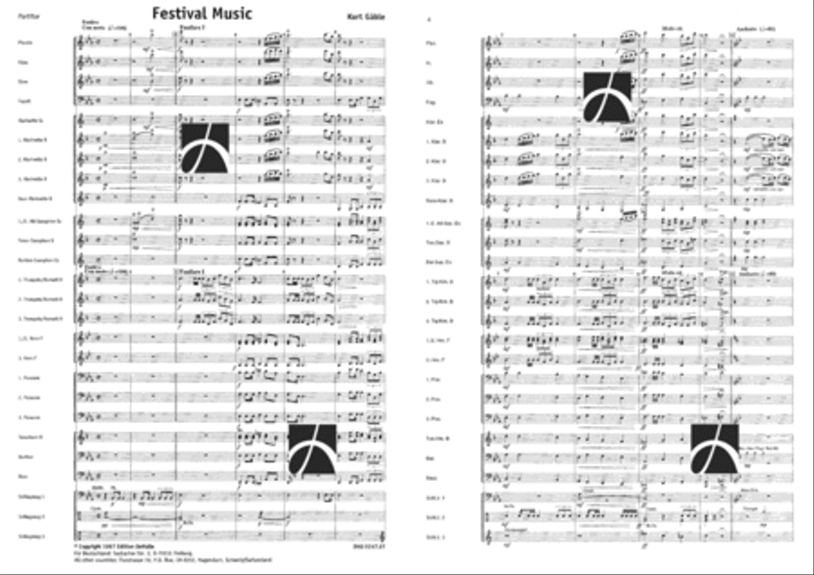 Festival Music Concert Band scores gallery preview page 2