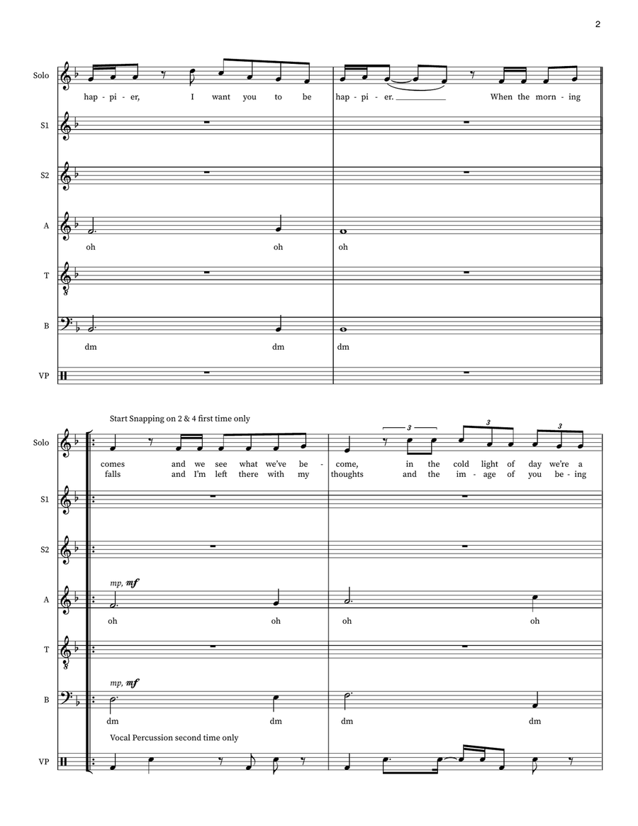 Happier (Feat. Bastille) Small Ensemble scores gallery preview page 2