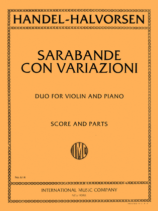 Book cover for Sarabande Con Variazioni