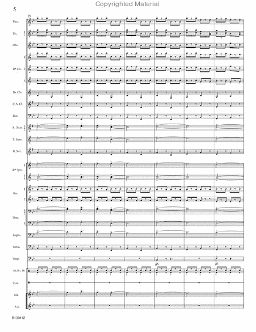 March Grandioso March Grandioso Concert Band scores gallery preview page 7