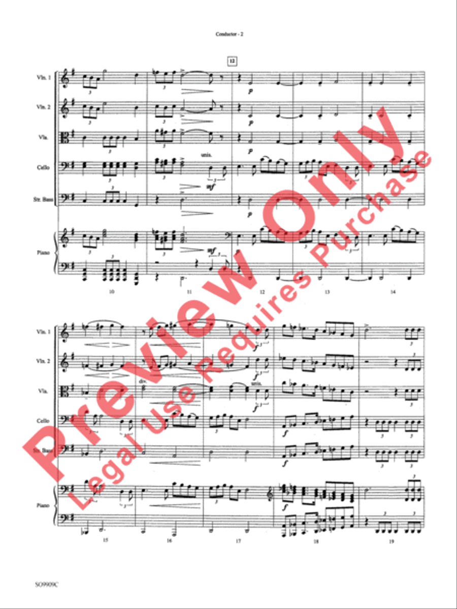 Star Wars (Main Theme) String Orchestra scores gallery preview page 5