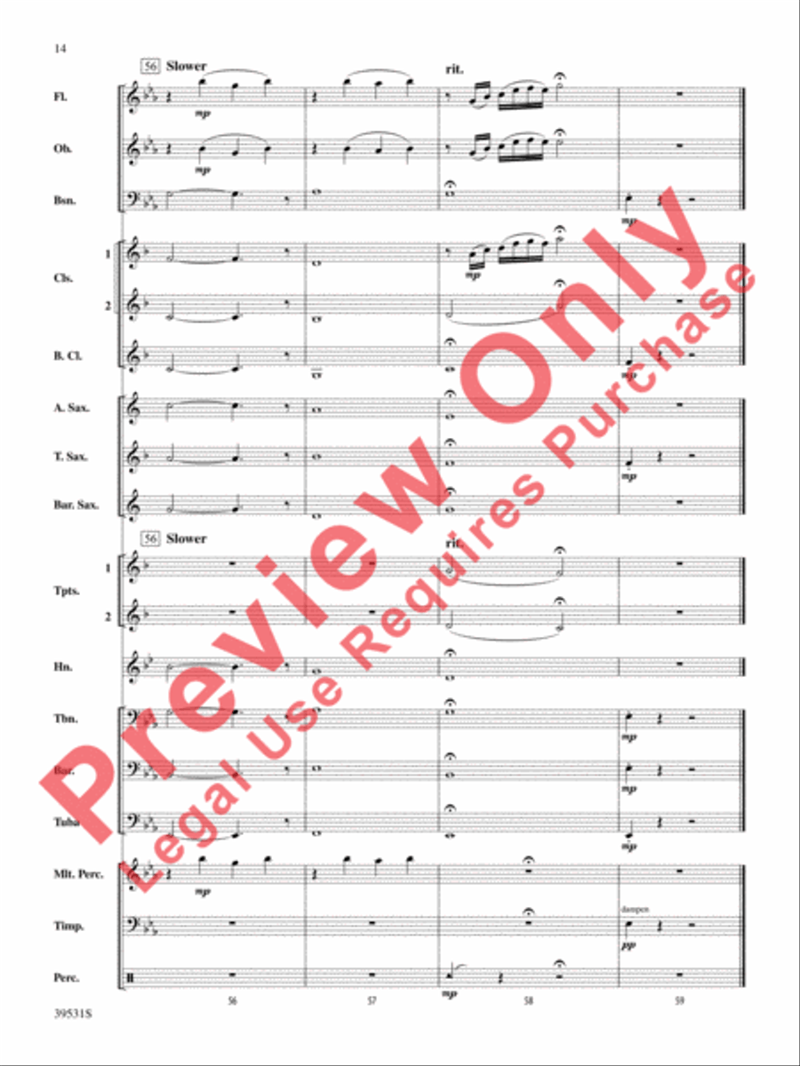 Pure Imagination (from Willy Wonka and the Chocolate Factory) Concert Band scores gallery preview page 15