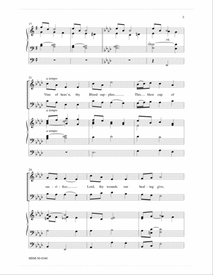 Bread of Heaven Bread of Heaven 3-Part scores gallery preview page 3