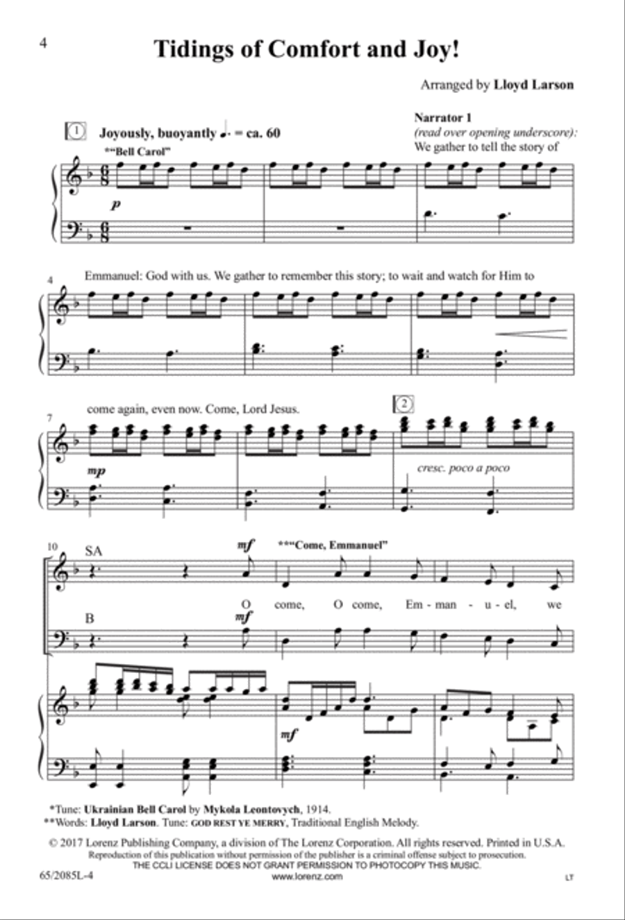 Sing Joy to All the World! 3-Part scores gallery preview page 3