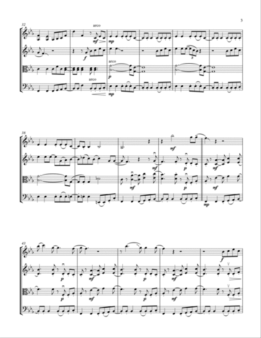 My Sweet Lord String Quartet scores gallery preview page 3