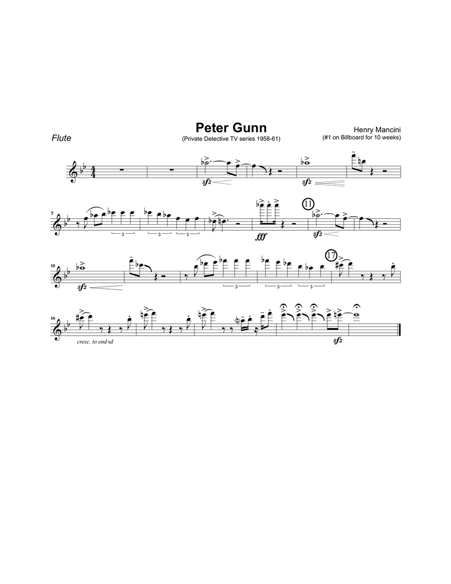 Peter Gunn Jazz Ensemble scores gallery preview page 3