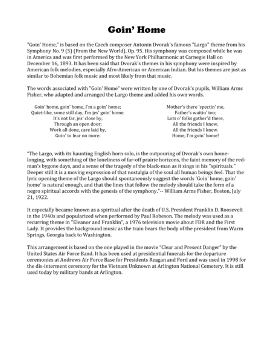 Goin' Home For Brass Quintet Brass Quintet scores gallery preview page 2