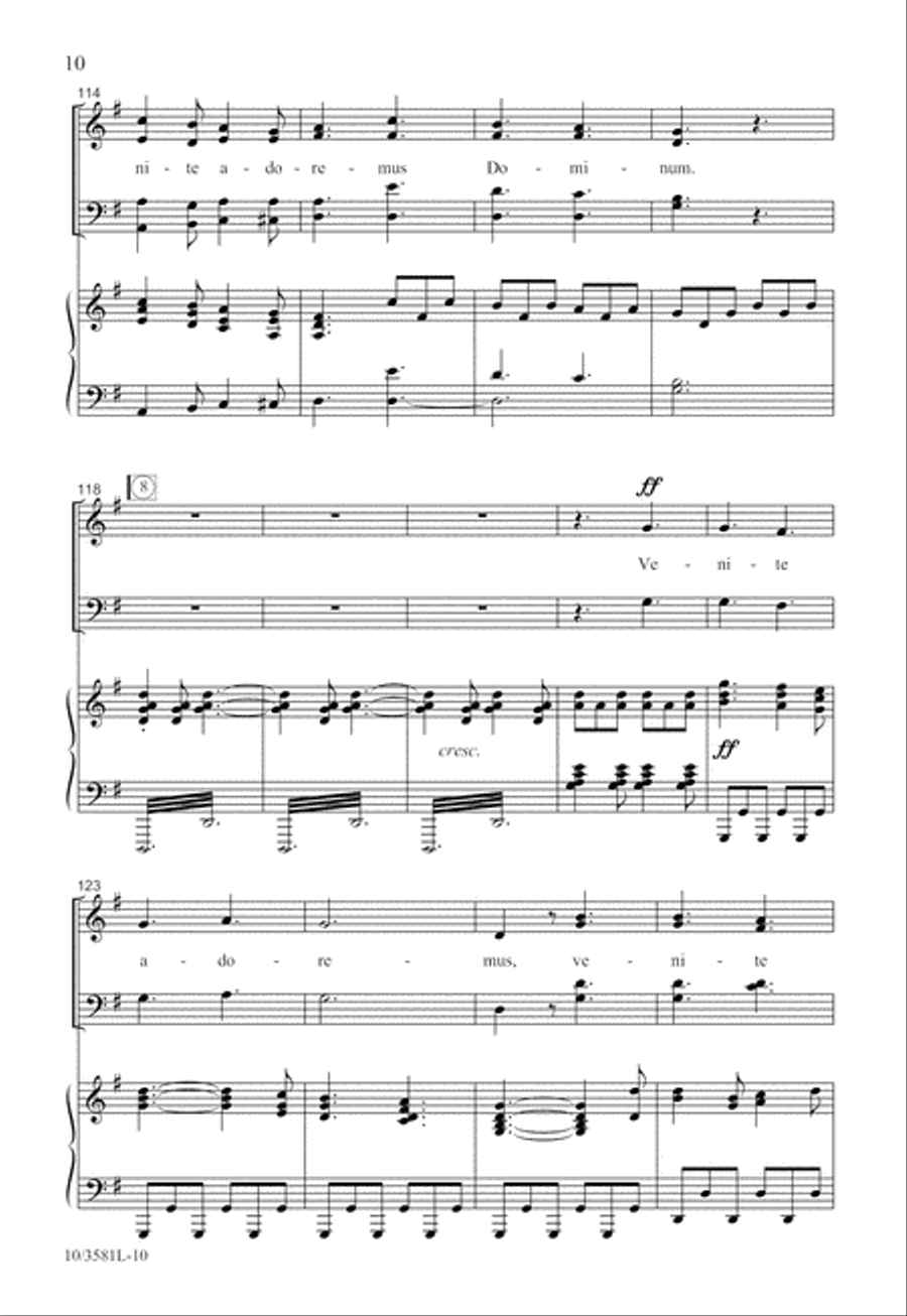 Rejoice! Christ Is Born! 4-Part scores gallery preview page 11