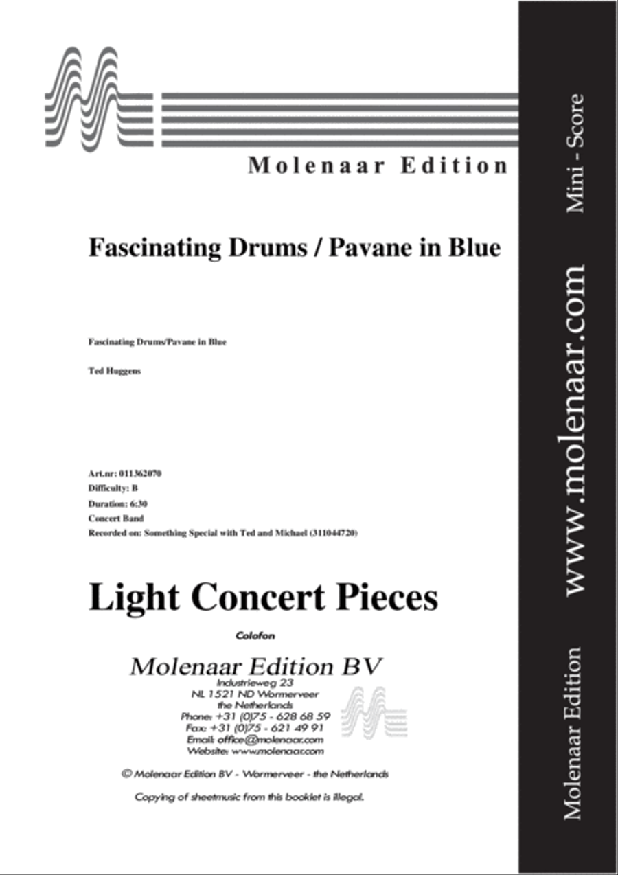 Fascinating Drums / Pavane In Blue Concert Band scores gallery preview page 2