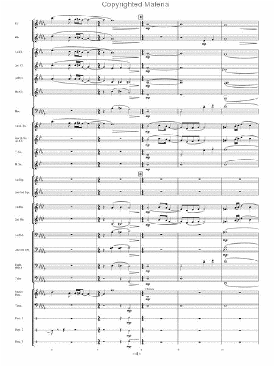 A Quiet Journey Home A Quiet Journey Home Concert Band scores gallery preview page 3