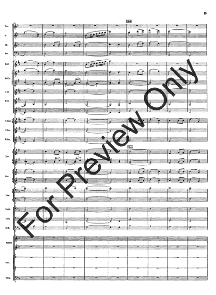 Rivercrest Overture Concert Band scores gallery preview page 21