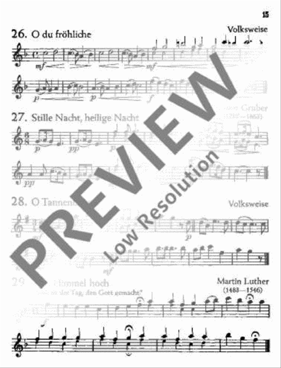 Für Feiern und Feste Clarinet scores gallery preview page 16