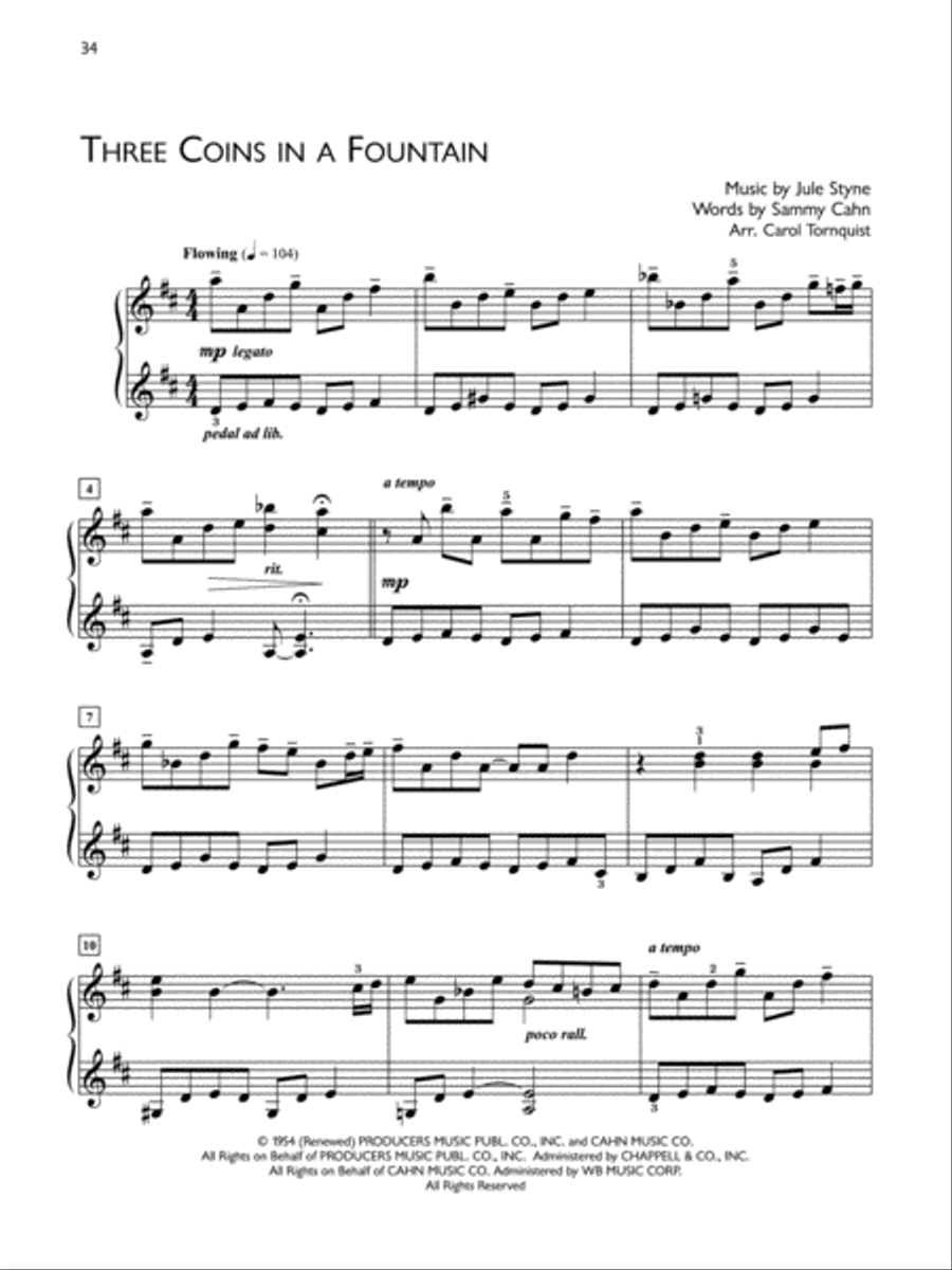 Popular Performer -- 1940s and 1950s Love Songs Piano Solo scores gallery preview page 4