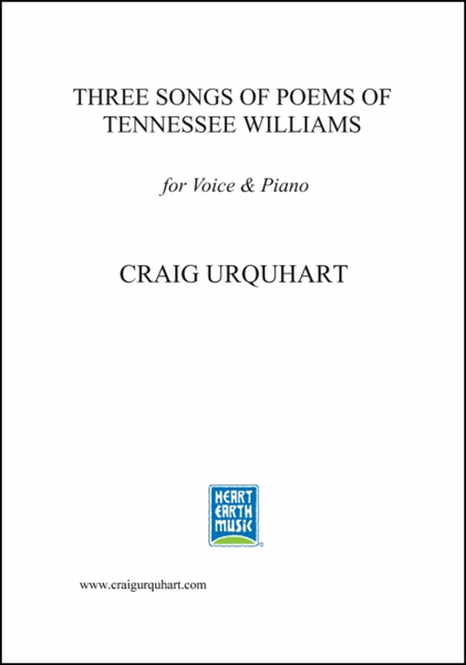 Three Songs of Poems of Tennessee Williams