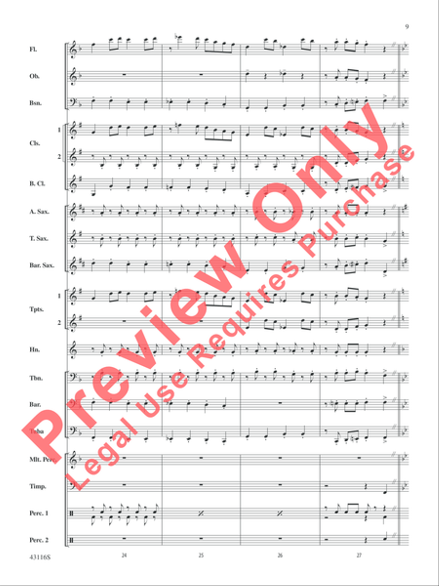 The Best of Leroy Anderson Concert Band scores gallery preview page 10