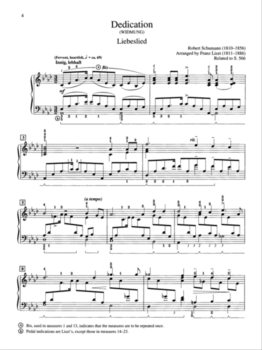 Schumann-Liszt: Dedication (Widmung) Small Ensemble scores gallery preview page 2