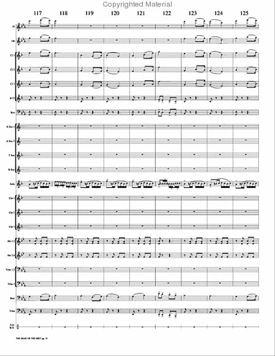 The Maid of the Mist Concert Band scores gallery preview page 18