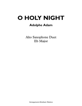 Book cover for O Holy Night Alto Saxophone Duet