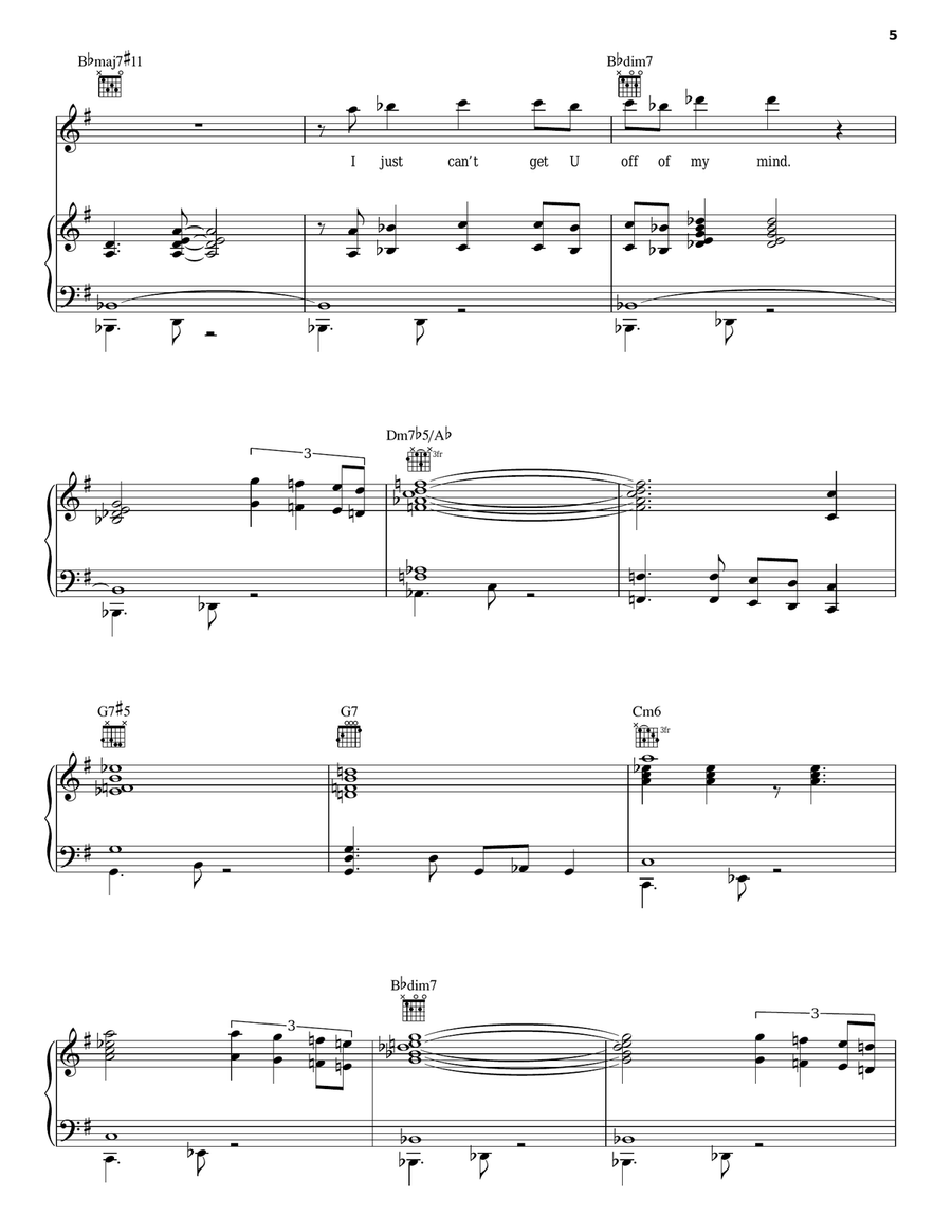 The Dance The Dance Piano, Vocal, Guitar scores gallery preview page 5