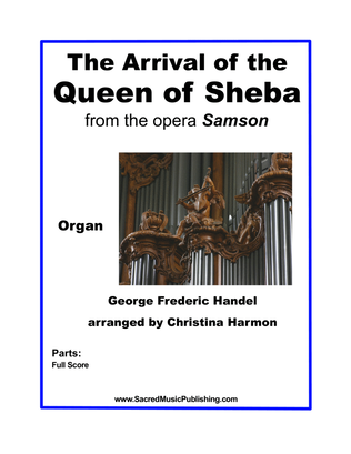Book cover for The Arrival of the Queen of Sheba - Organ