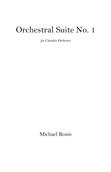 Orchestral Suite No.1 - Mvt. I image number null