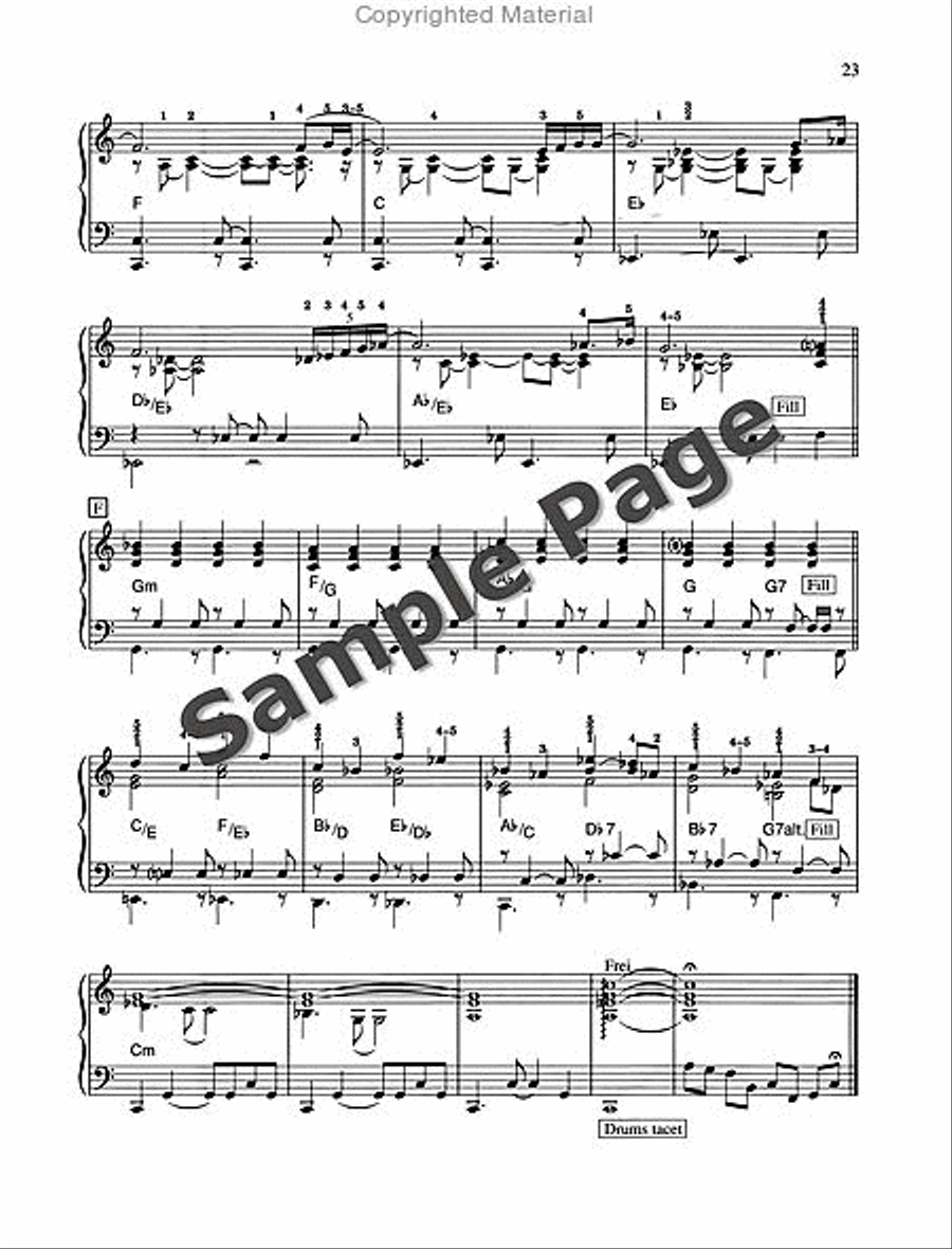 Keyboard On Stage Piano/cassette Piano scores gallery preview page 24
