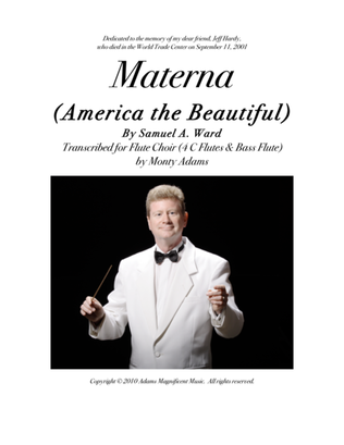 Book cover for Materna (America the Beautiful) for Flute Choir