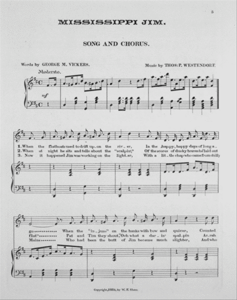Mississippi Jim. Song & Chorus Choir scores gallery preview page 2