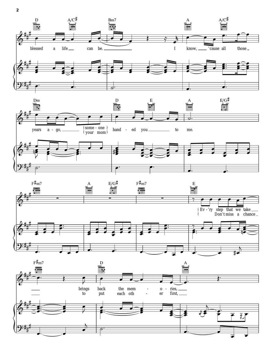 Walk With You Acoustic Guitar scores gallery preview page 2