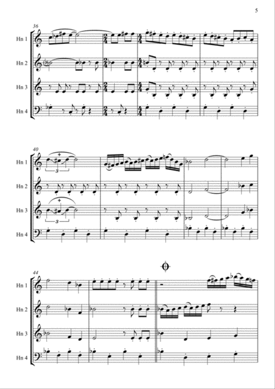 Theme From The Simpsons TM from the Twentieth Century Fox Television Series THE SIMPSONS Brass Ensemble scores gallery preview page 6