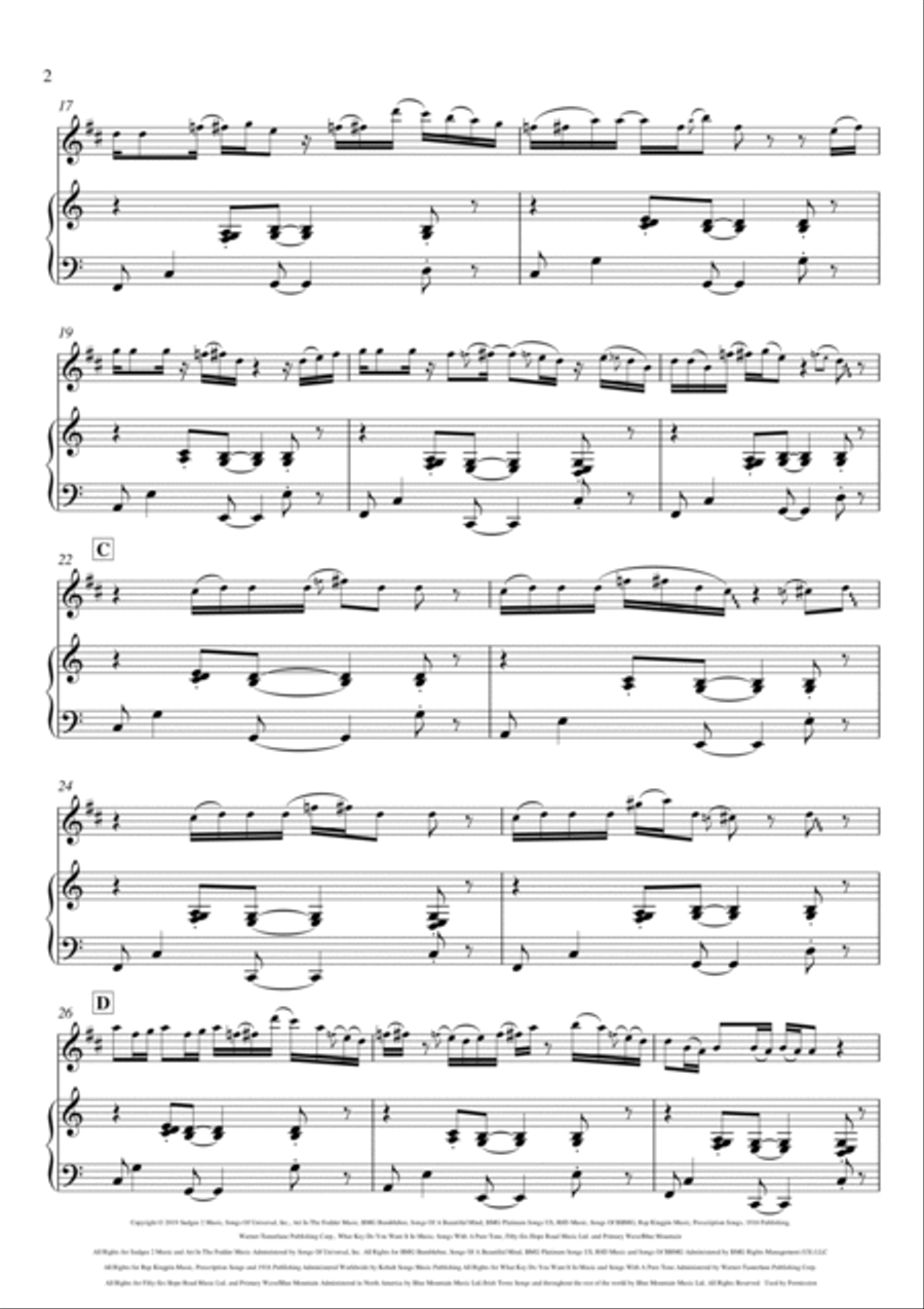 Memories Tenor Saxophone scores gallery preview page 2