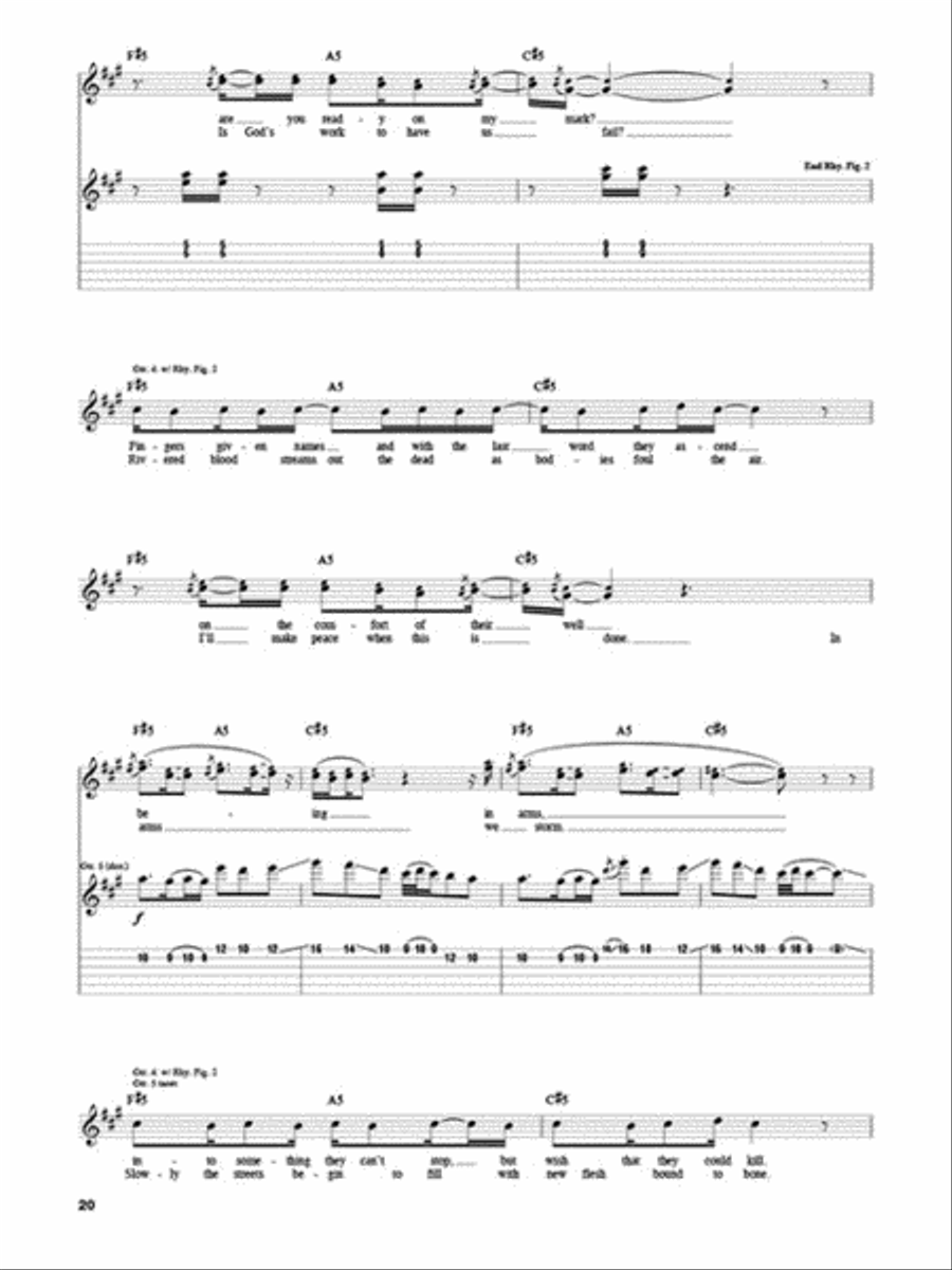 Coheed and Cambria – In Keeping Secrets of Silent Earth: 3 Electric Guitar scores gallery preview page 5