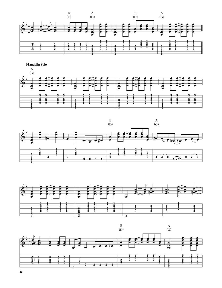Gold Rush Acoustic Guitar scores gallery preview page 4