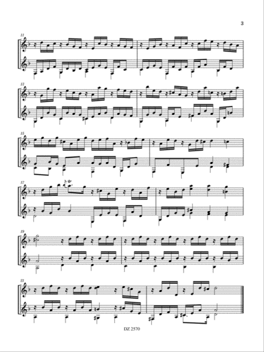 Suite Classical Guitar scores gallery preview page 3