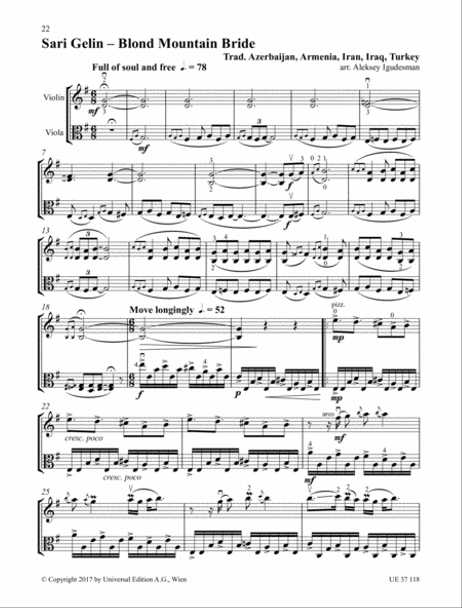 Violin and Viola and More String Duet scores gallery preview page 11