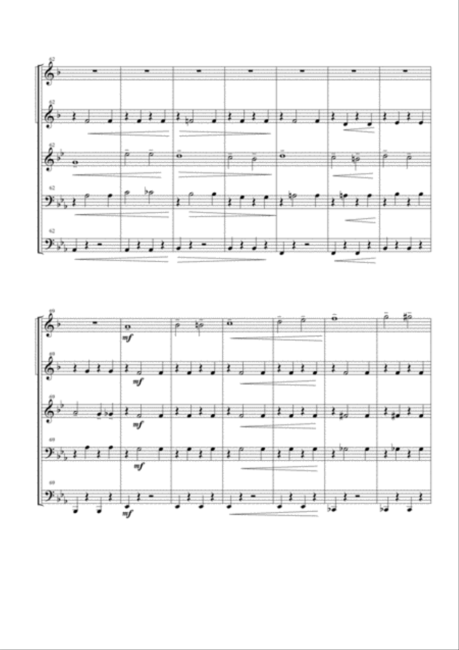 Entry Of The Gladiators for Brass Quintet Brass Quintet scores gallery preview page 6