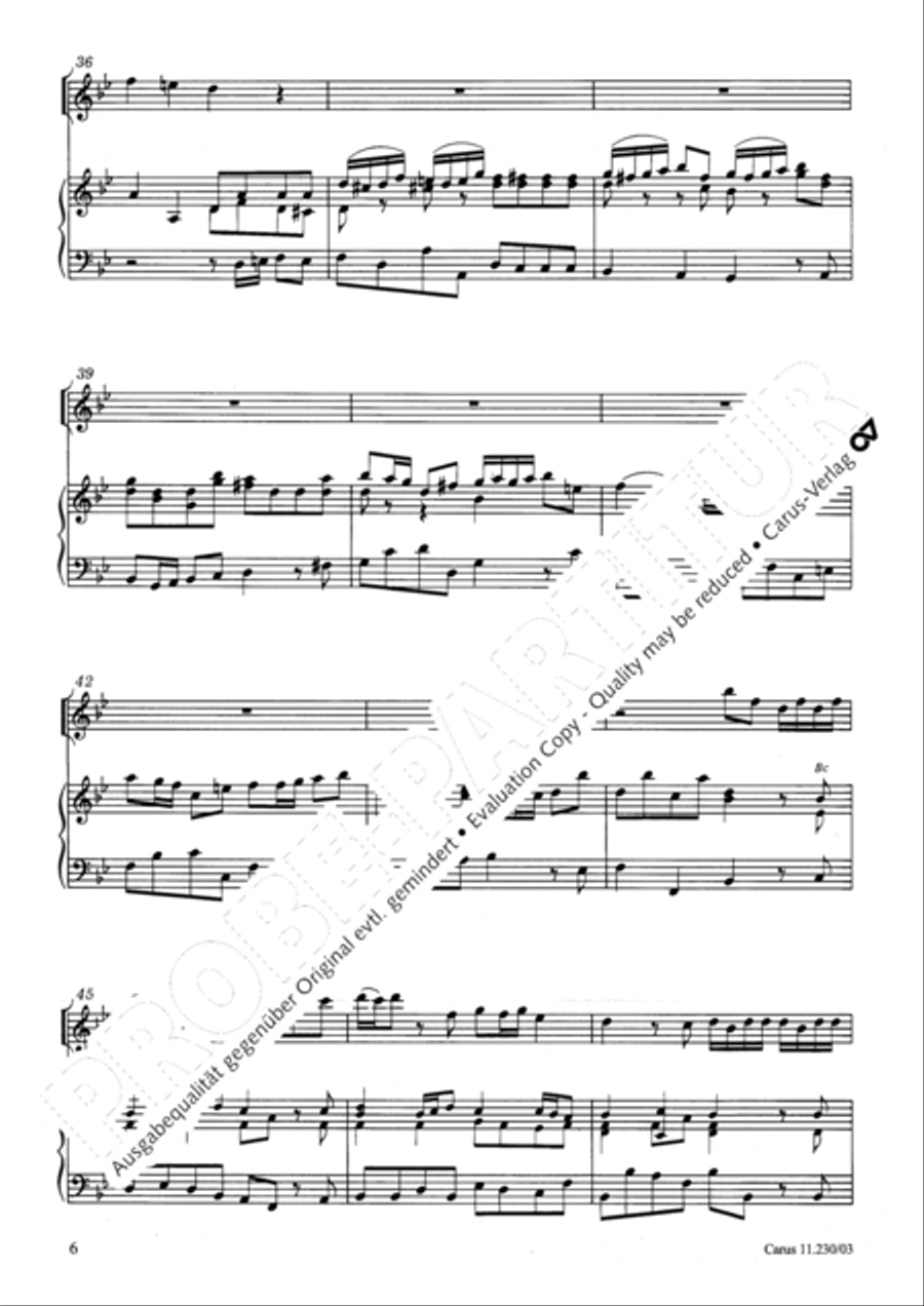 Concerto in B flat major Concerto in B flat major Recorder scores gallery preview page 7